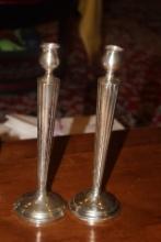 Pair of Weighted Sterling Candle Holders