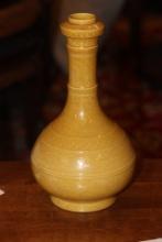 Signed Chinese Yellow Vase
