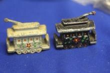 Pair of Cast Iron Salt and Pepper Shakers