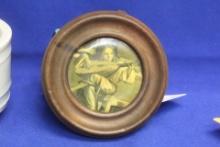 Old Round Wooden Frame