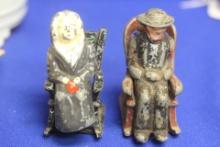 Pair of Cast Iron Salt and Pepper Shakers