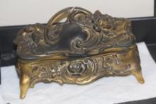 Art Nouveau Metal Jewelry Box