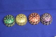Lot of 4 Tealite Candle Holder/Trinket Boxes