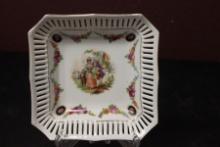 A German Reticulated Square Tray