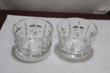 Set of Two Cut Glass Salt Cellars?