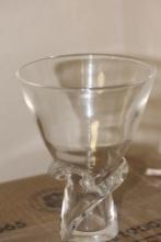 Signed Steuben Crystal Vase