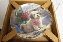 A Puppy Playtime Plate "Weekend Gardener"