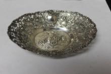 A Sterling Reticulated Small Dish