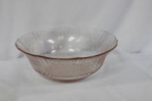 A Pink Depression Glass Bowl