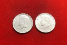 Lot of 2 1964 Kennedy silver Halves