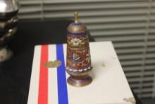 An Unusual Chinese Cloisonne Toothpick holder