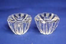 Pair of Signed Candle Holders