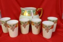 An Antique Gold Gilted Bavaria Pitcher