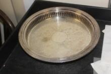 Reticulated Silverplate Tray