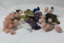 Lot of 3 Stone/Jade/Quartz Fruits