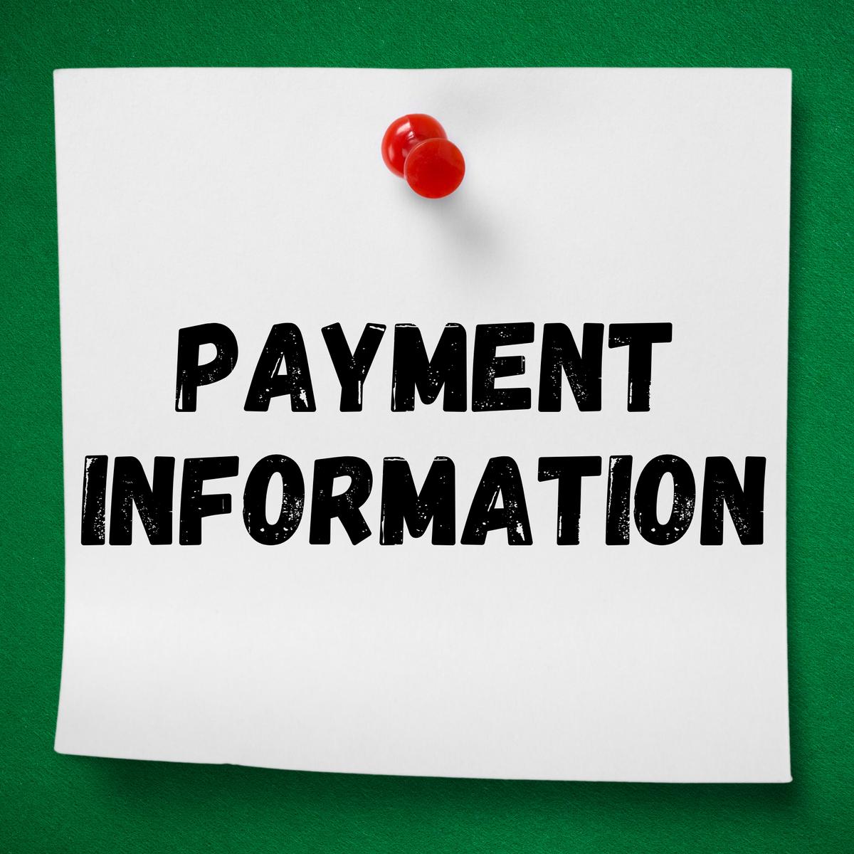 PAYMENT INFORMATION