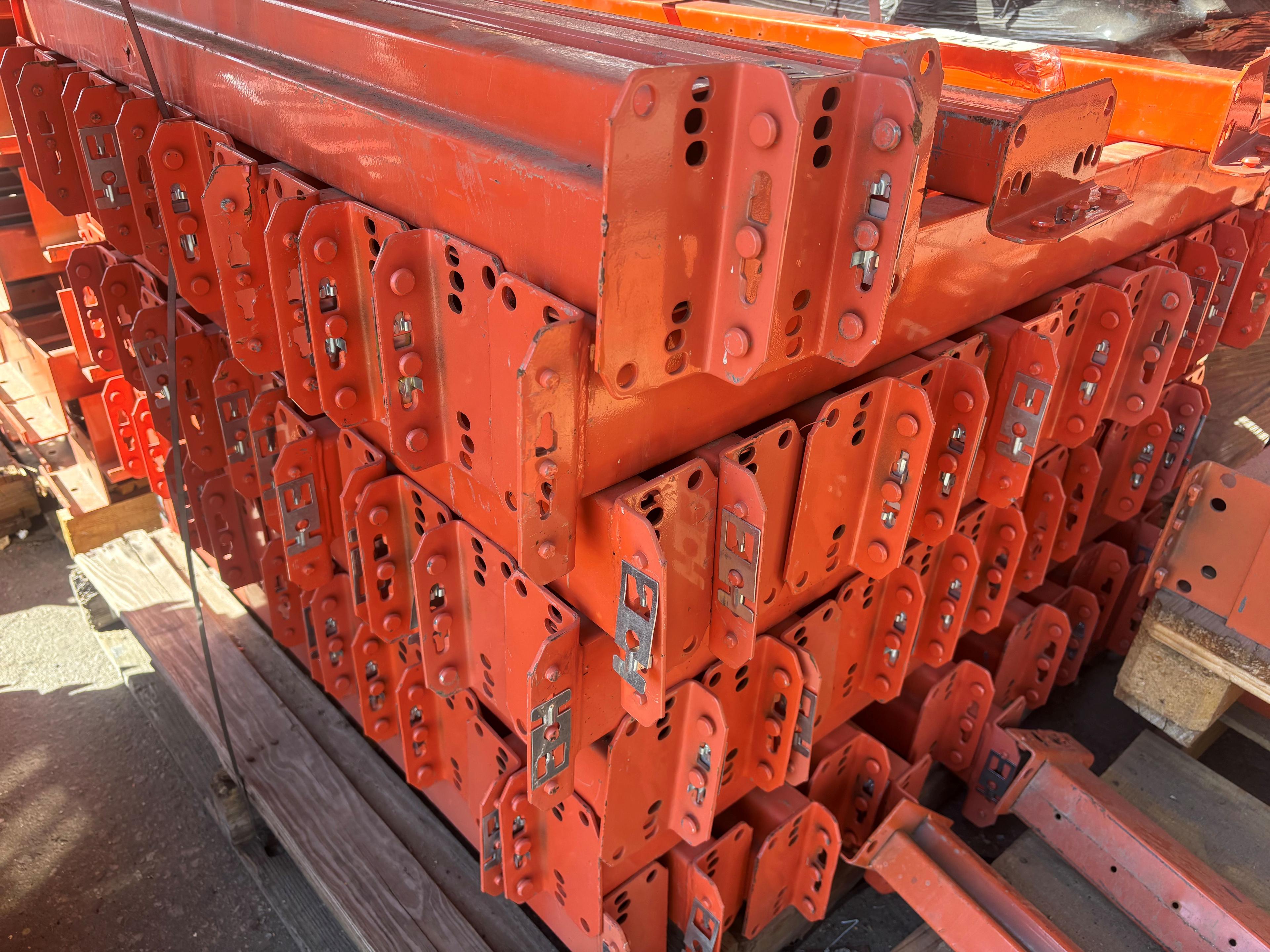 Teardrop Pallet Racking Beam | Orange | 39"x4" | 11 lbs | Qty 77