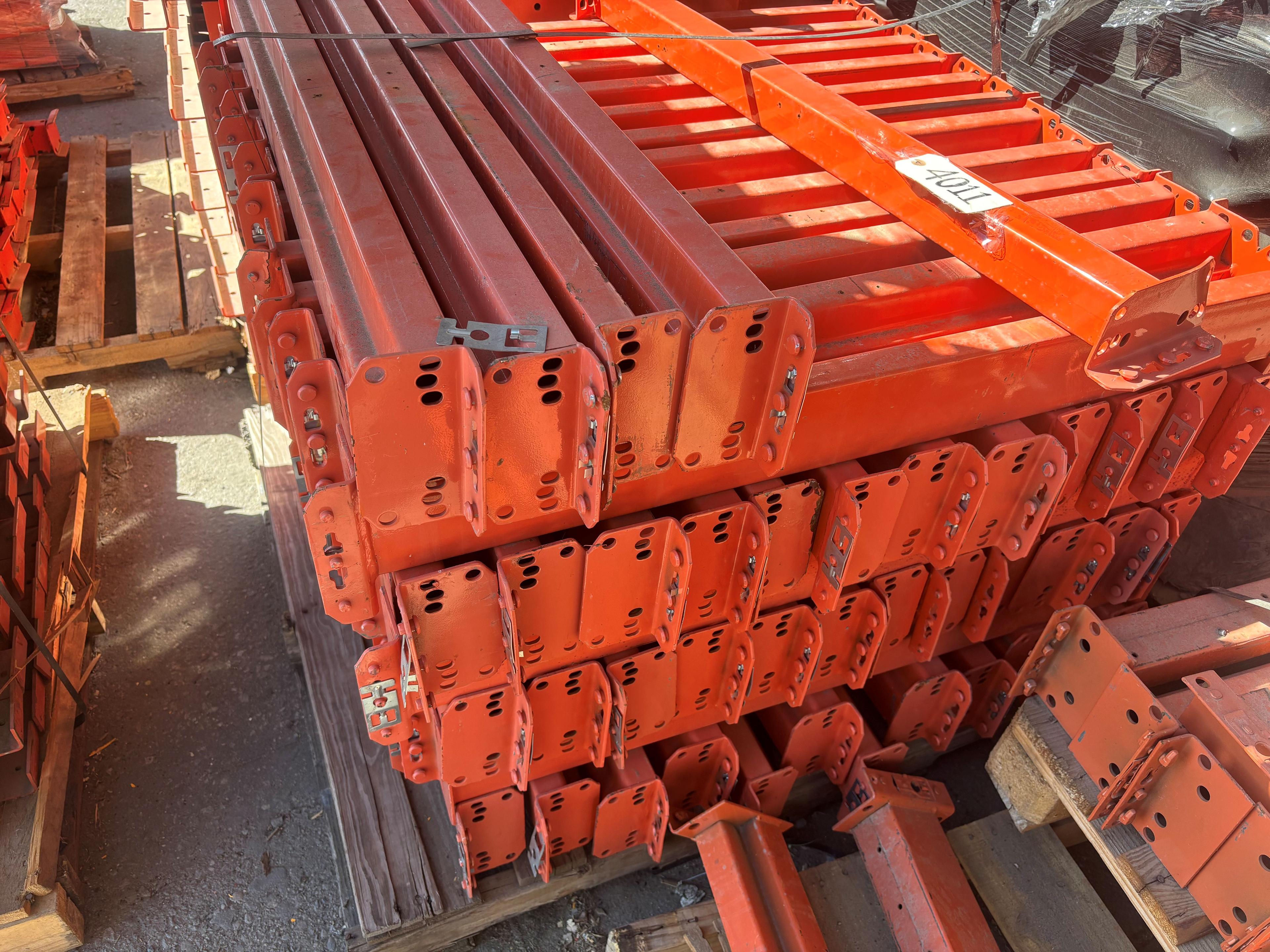 Teardrop Pallet Racking Beam | Orange | 39"x4" | 11 lbs | Qty 77