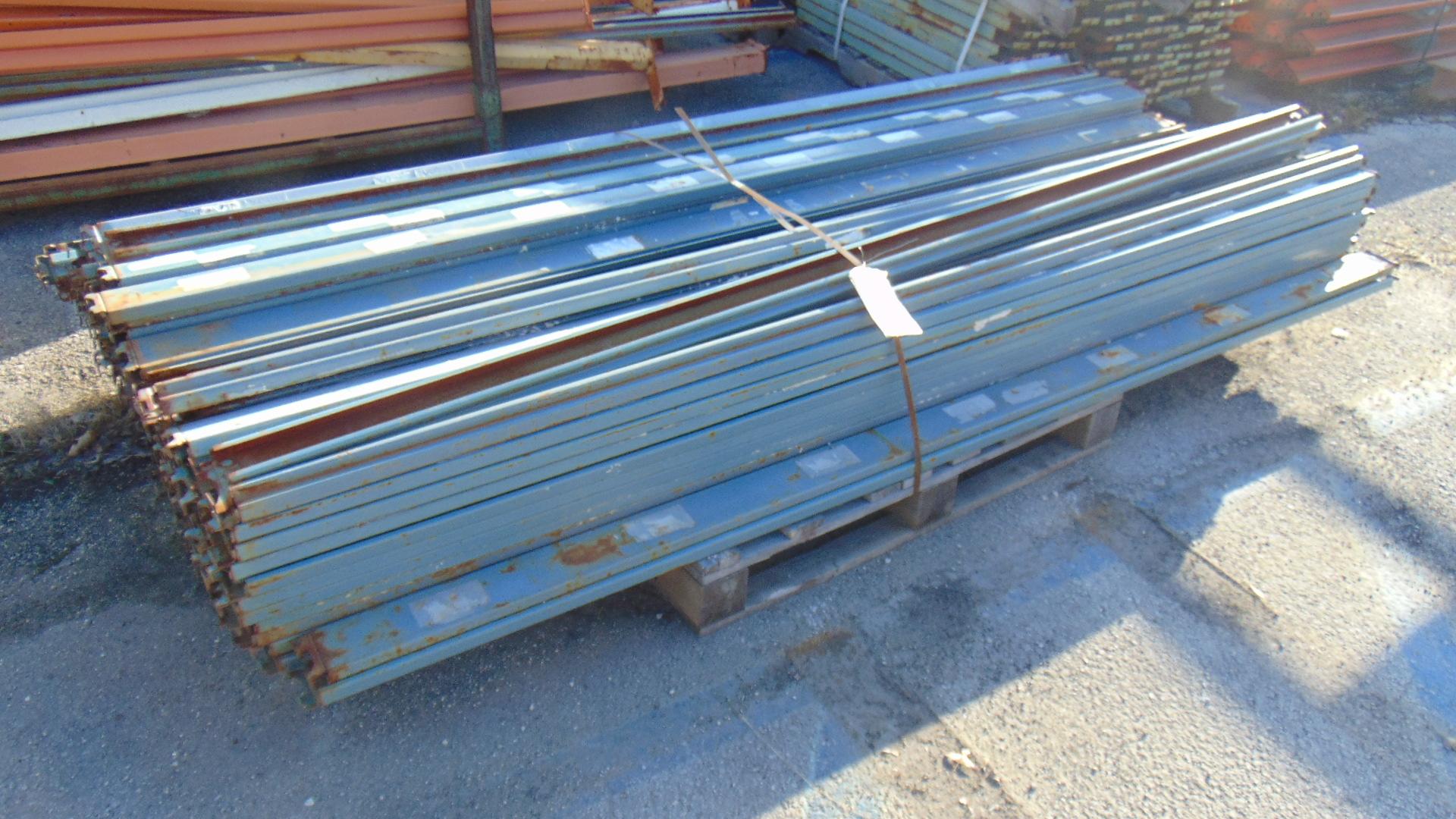Pallet Racking Crossbeams | Auto Lock | Small 2 Prong | 96"x3"x1-1/2" | 13 lbs | Qty 97