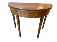 ANTIQUE LATE 1800'S MAHOGANY CARD TABLE