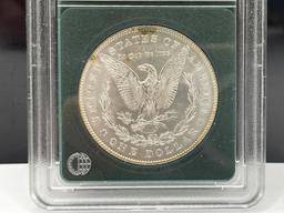 1878 U.S. MORGAN SILVER DOLLAR 7/8 TAILFEATHERS STRONG BU