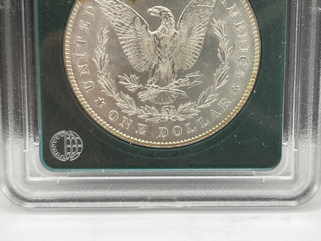 1878 U.S. MORGAN SILVER DOLLAR 7/8 TAILFEATHERS STRONG BU