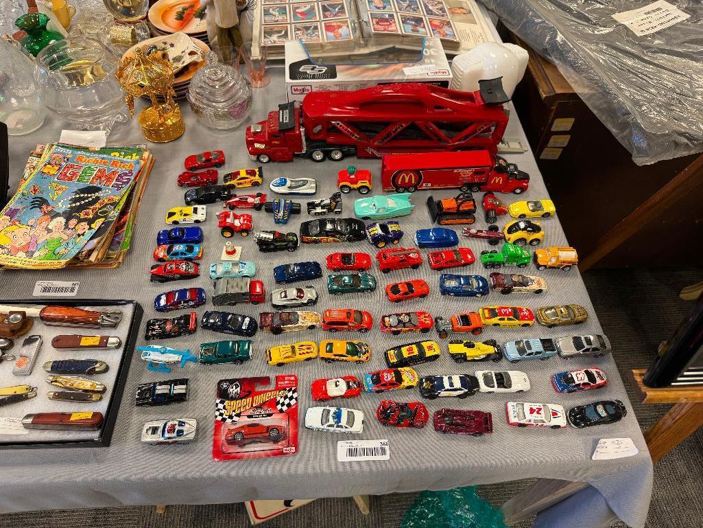 OVER 60+ MOSTLY 1:64 DIE-CAST TOY CARS MATCHBOX, HOTWHEELS, MAISTO