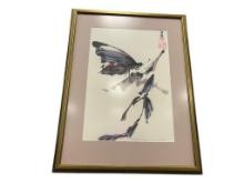 NGUYEN CAO NGUYEN VIETNAMESE ARTIST PENCIL SIGNED PRINT # 181 DATED DEC. 1991