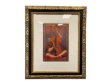 TOMASZ RUT POLISH CLASSICAL REALIST PAINTER EMBELISHED LIMITED EDITION GICLEE TITLED "AEGIS"