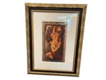 TOMASZ RUT POLISH CLASSICAL REALIST PAINTER EMBELISHED GICLEE ON PAPER TITLED "INTERMESSO"