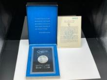 1884-CC UNCIRCULATED U.S. MORGAN SILVER DOLLAR GSA HOARD BLACK AND BLUE PACK