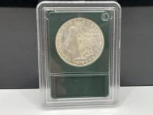 1878 U.S. MORGAN SILVER DOLLAR 7/8 TAILFEATHERS STRONG BU