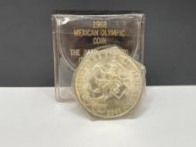 UNCIRCULATED 1968 MEXICO 72% SILVER 25 PESOS COIN