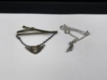 VINTAGE STERLING SILVER PINS INCLUDING U.S. NAVY AIR CREW AND TELEPHONE SERVICE ATTENDANCE PIN