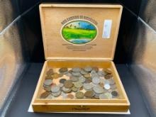 ASSORTED COINS FROM ALL OVER THE WORLD DATING BACK TO THE 1800'S