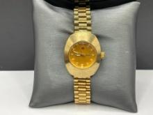VINTAGR ADO DIASTAR WRISTWATCH FEATURING 11 ROUND CUT DIAMONDS SET AT EACH HOUR