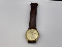 LONGINES SIX JEWELS WRISTWATCH WITH LEATHER BAND