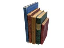 FIVE ANTIQUE BOOKS FROM LATE 1800;'S TO EARLY 1900'S INCLUDES TWO BOOKS BY CHARLES DICKENS