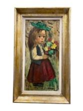 HAROLD STEPHENSON ALSO KNOWN AS ABRUZZI CALIFORNIA PAINTER ORIGINAL OIL ON BOARD PAINTING
