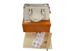 MARKED LOUIS VUITTON ONTHEGO SMALL MONOGRAM PURSE WITH SHOULDER STRAP AND MATCHING COIN BAG