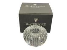 WATERFORD CRYSTAL FINE IRISH CRYSTAL CANDLE / VOTIVE HOLDER WITH ORIGINAL BOX