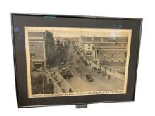 VINTAGE DOWNTOWN RENO, NEVADA POSTER "THIS IS THE TREND OF PROSPERITY AND BUSINESS ACTIVITY IN RE...