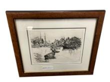 ORIGINAL ETCHING BY LIONEL BARRYMORE REPRODUCED IN TALIO-CROME