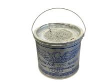 FENWICK WOODSTREAM CANADA MADE GALVANIZED METAL FISHING BAIT / MINNOW BUCKET