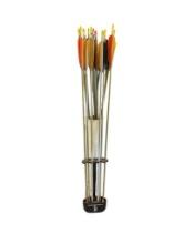 17 EASTON 2117 GAMEGETTER ARROWS INCLUDING FIVE WITH BROADHEAD ARROWS AND THE REST BULLET POINTS
