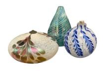 CONTEMPORARY MODERN HAND BLOWN ART GLASS DECORATIVE OIL LAMPS