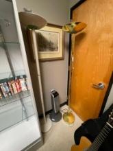 HOUSEHOLD ITEMS INCLUDING TWO FLOOR LAMPS AND LASKO OSCILLATING FAN