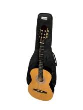 BURSWOOD ACOUSTIC SIX STRING GUITAR IN CASE