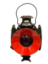 CIRCA 1960'S ADLAKE NON-SWEATING RAILROAD 4-WAY SIGNAL SWITCH LANTERN