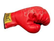 TONY "THE TIGER" LOPEZ AUTOGRAPHED BOXING GLOVE 3X WORLD BOXING CHAMPION COMPETED 1983-1999